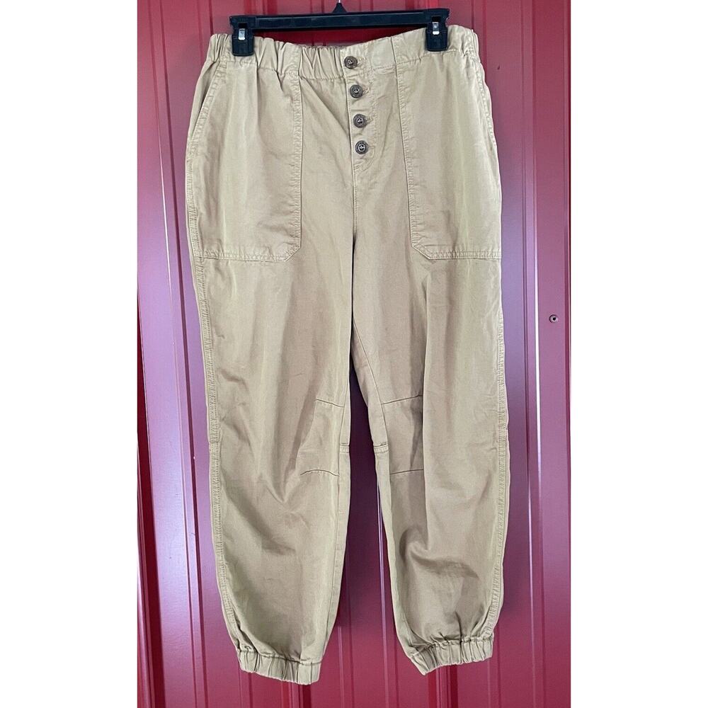 Free‎ People Cadet Jogger Pants Pull On Elastic Waist Cotton Womens Medium